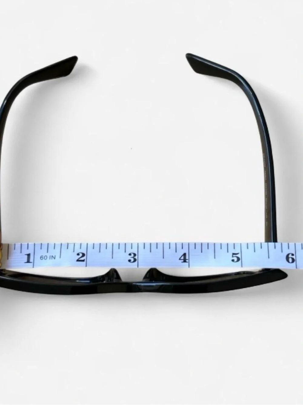 y2k Ray-Ban Kiliane Polished Black Rectangular Sunglasses Unisex Bio-based